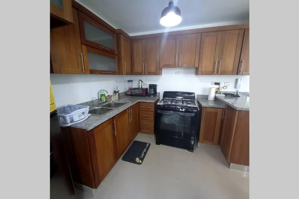 Confortable Apartamento De 3 Tres Habitaciones, Con Hermosa Vista De Area Verde, Ademas De Piscinas Y Juegos Infantiles En Area Recreativa Santiago De Los Caballeros Zewnętrze zdjęcie